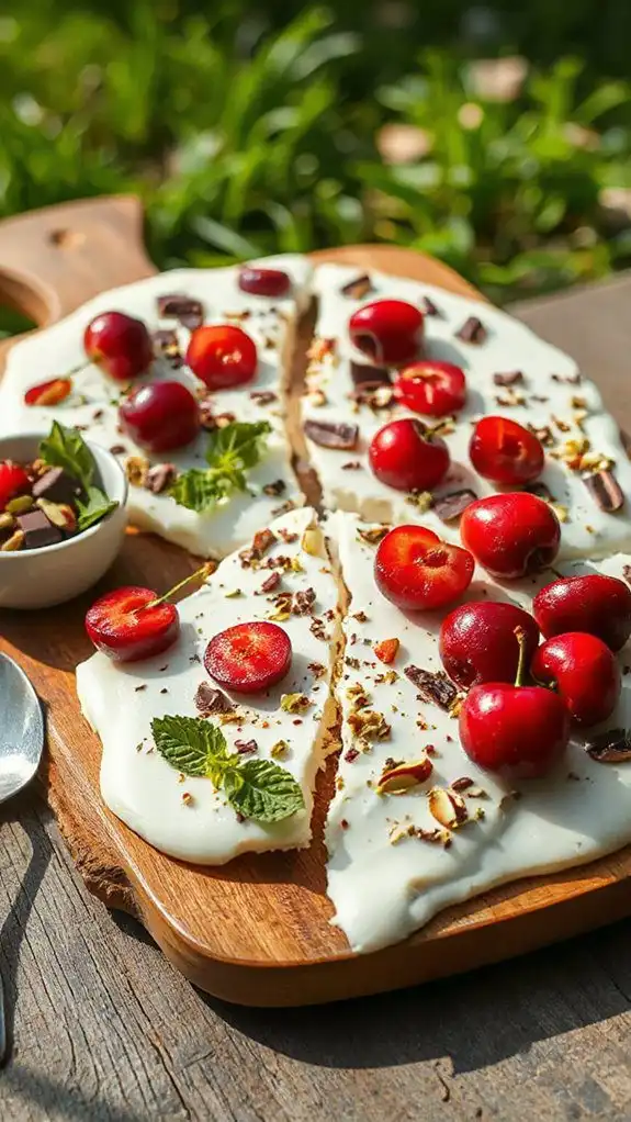 cherry vanilla yogurt delight