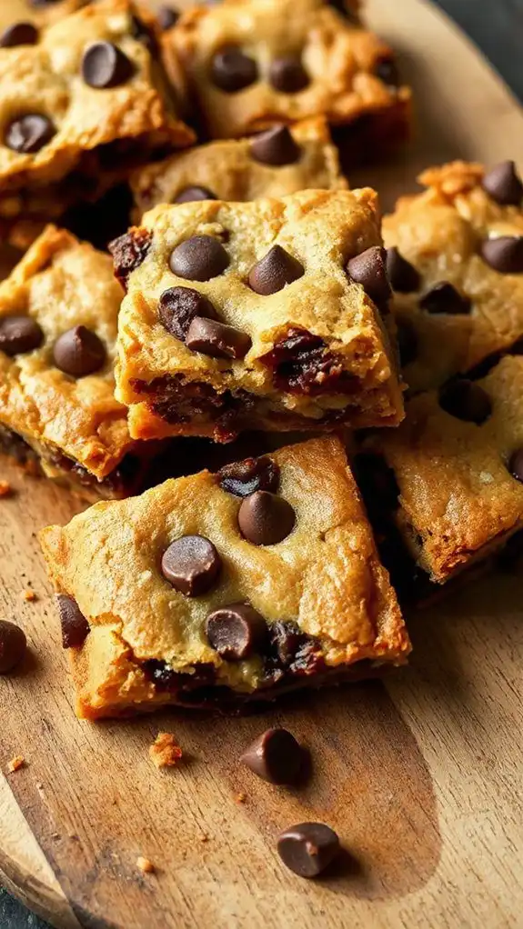 chewy chocolate chip blondies