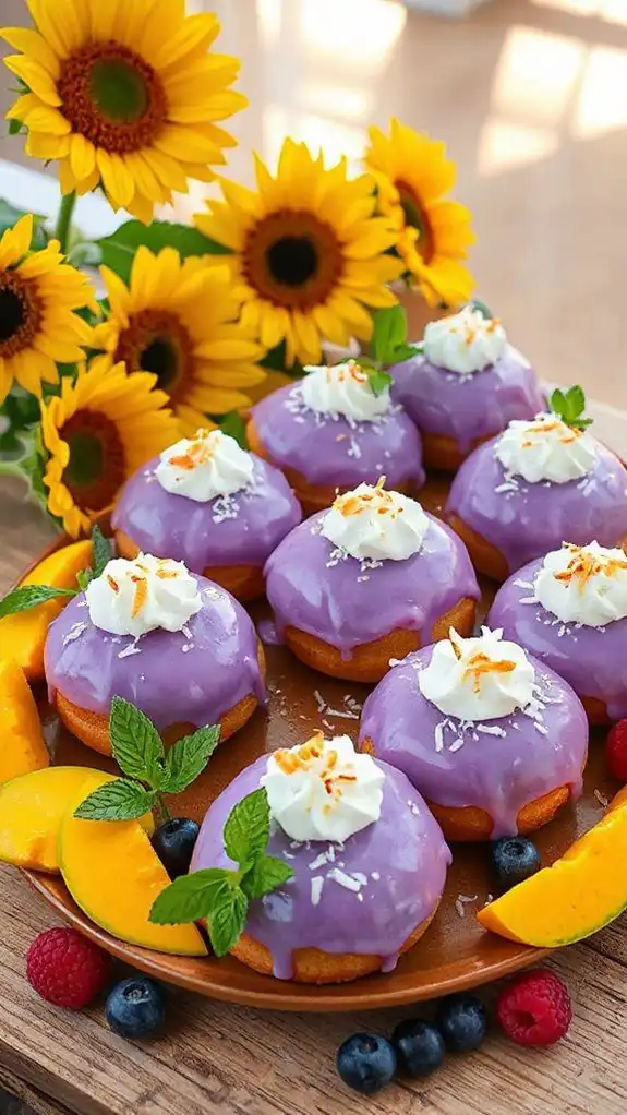 chewy ube mochi donuts chewy ube mochi donuts