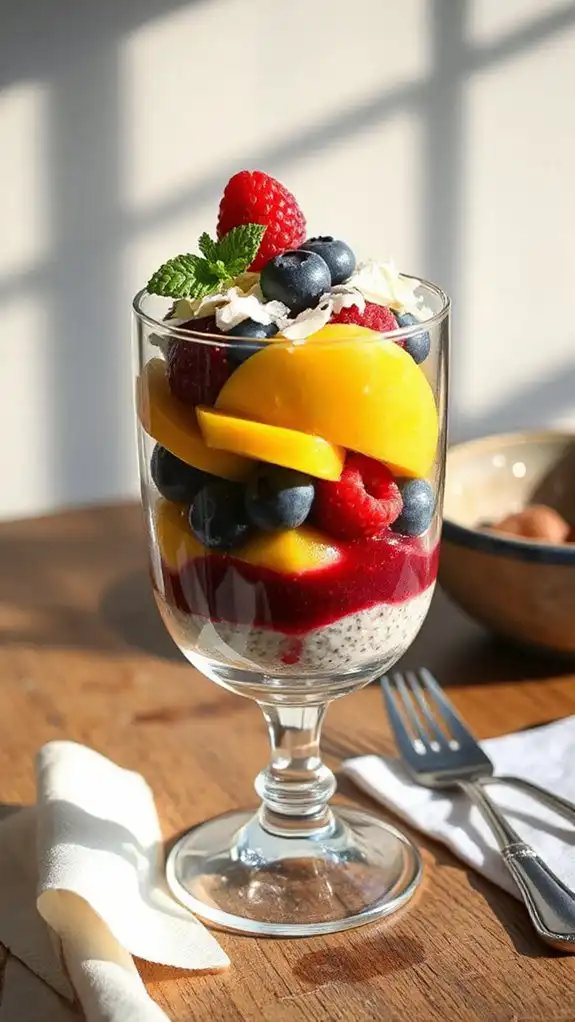 chia fruit parfait delight