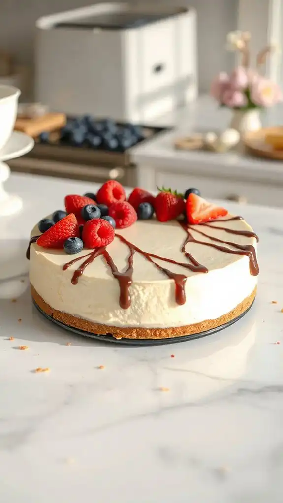 chill cheesecake until firm