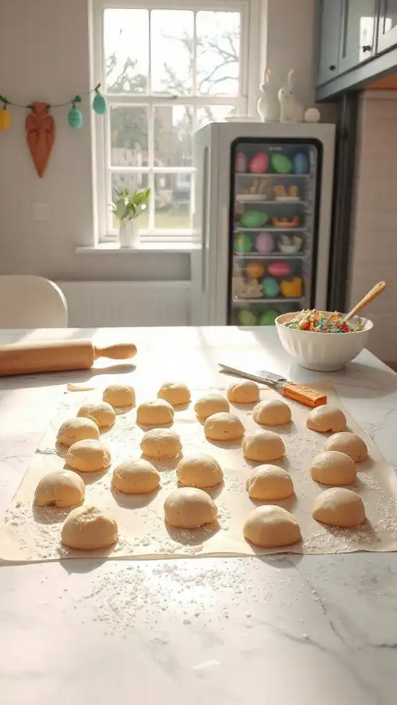chill dough for thirty minutes