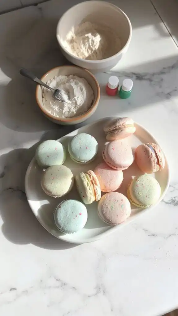chill macaron shells briefly