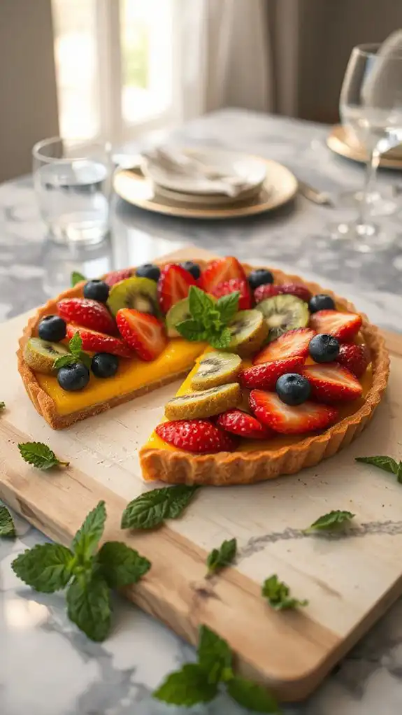chill tart before serving