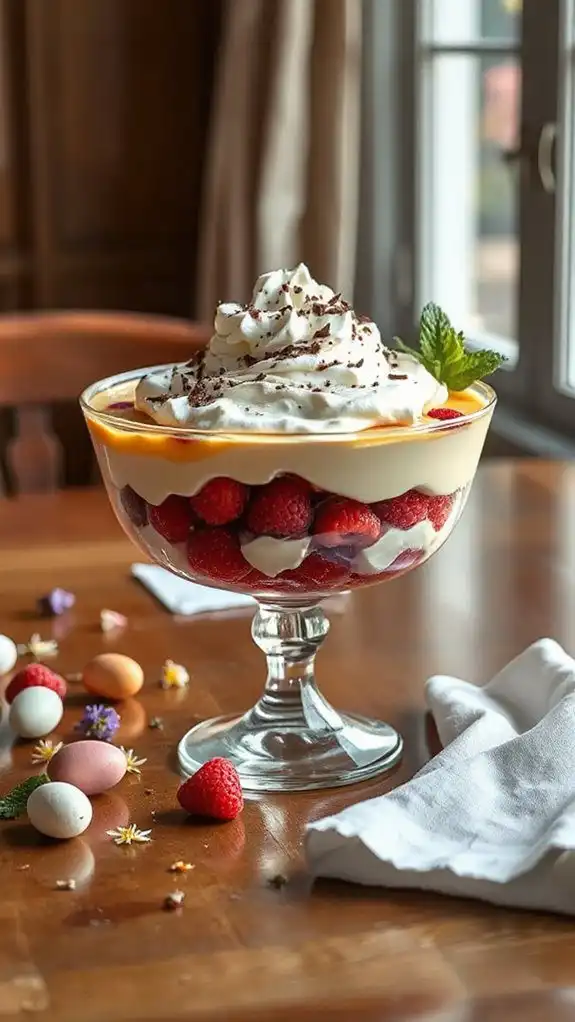 chill trifle before serving