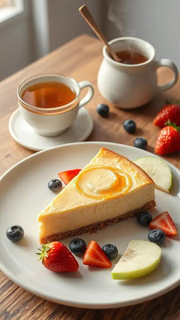 chilled honey cheesecake pairings