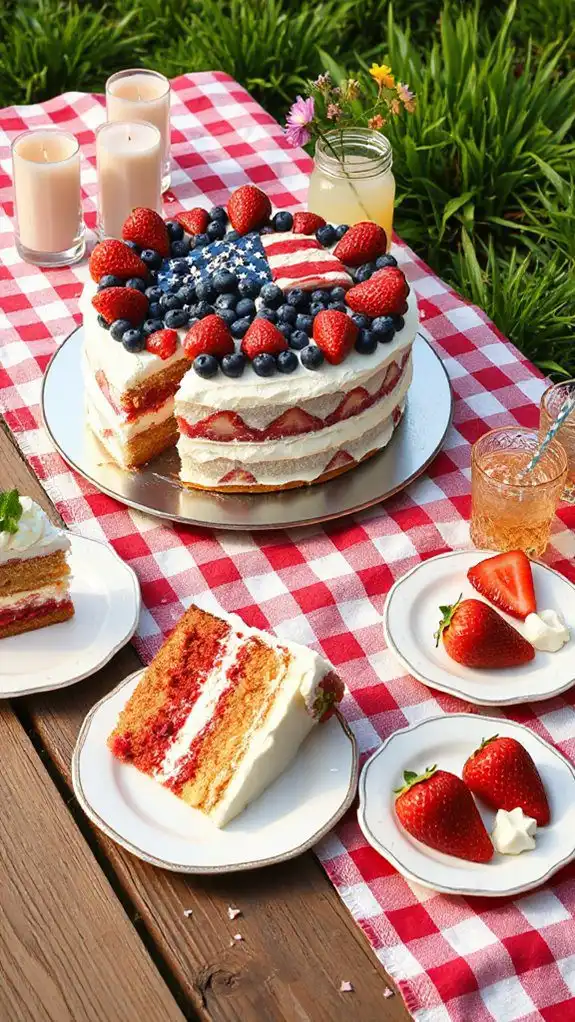chilled patriotic cake pairings
