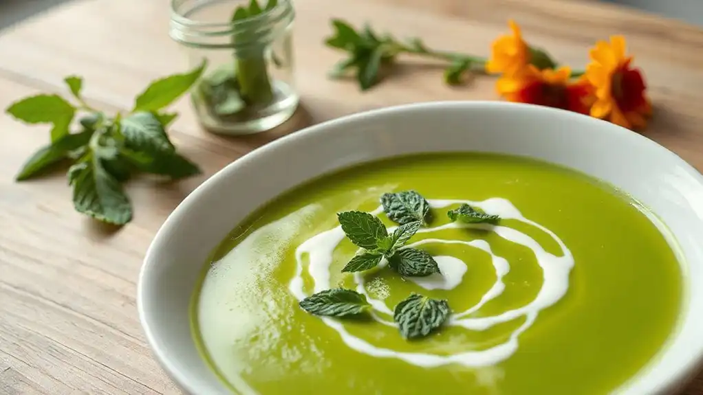 chilled pea soup recipe
