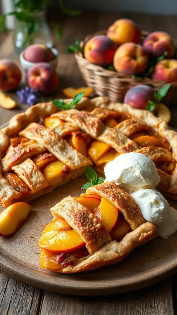 chilled peach pie pairings