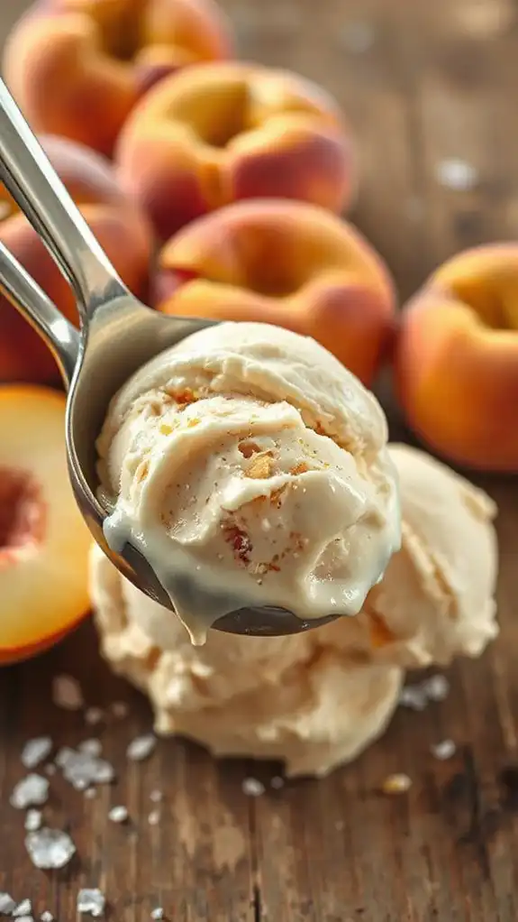 chilled peach scoop artistry