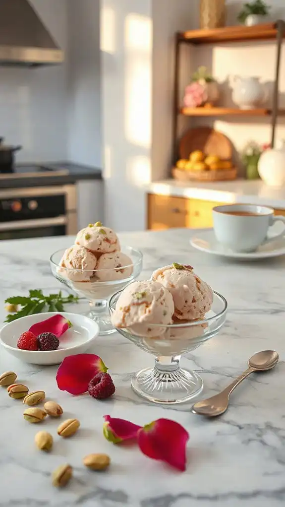 chilled rose pistachio pairings