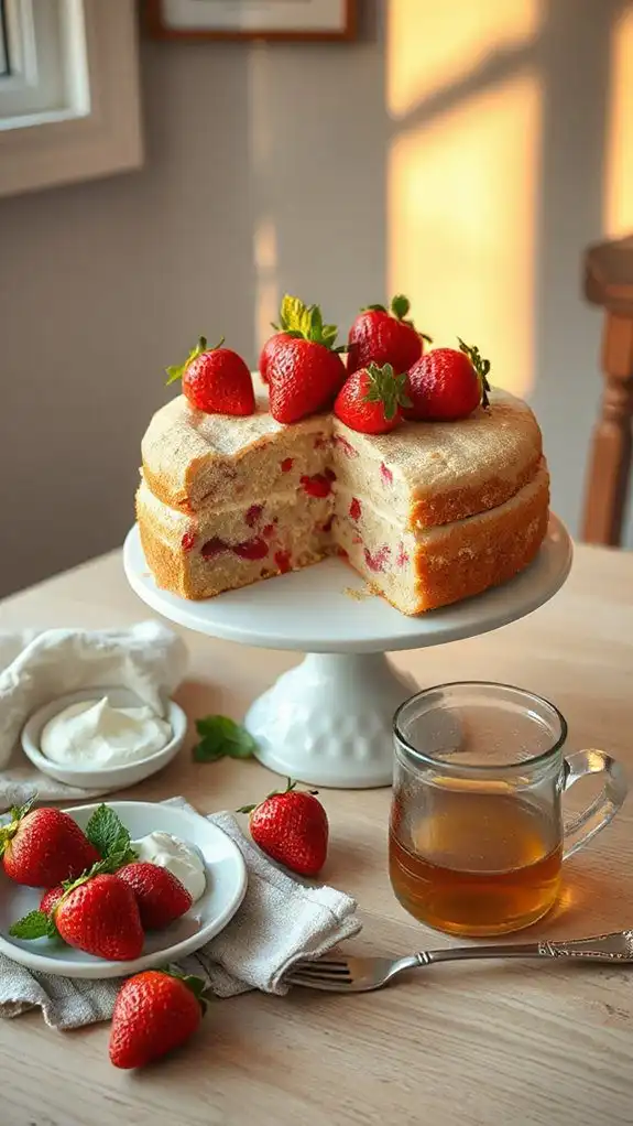 chilled strawberry cake pairings