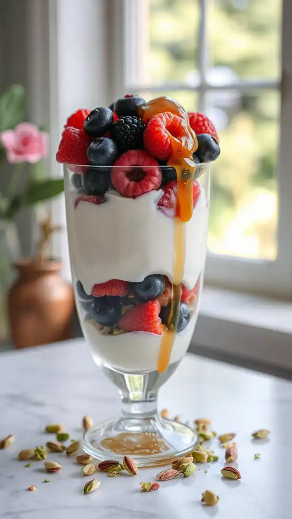 chilled yogurt parfait delight chilled yogurt parfait delight