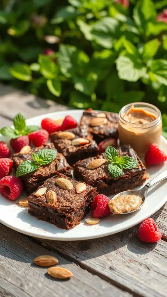 chocolate almond butter brownies