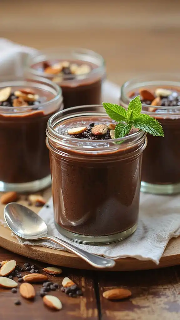 chocolate almond chia pudding