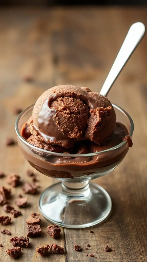 chocolate cake ice cream