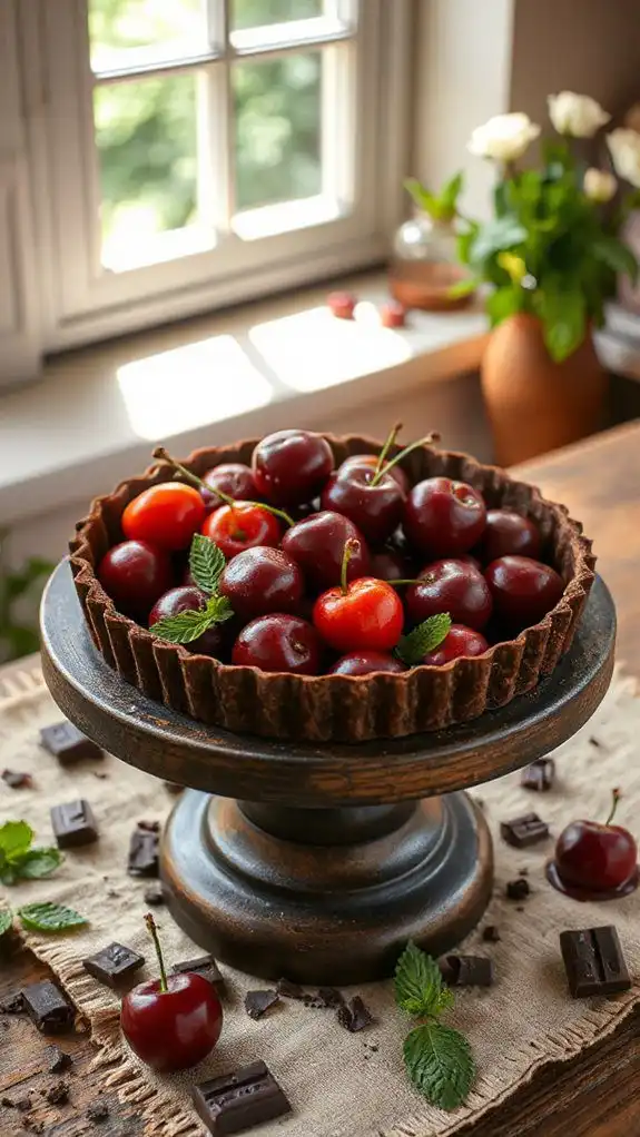 chocolate cherry tart delight