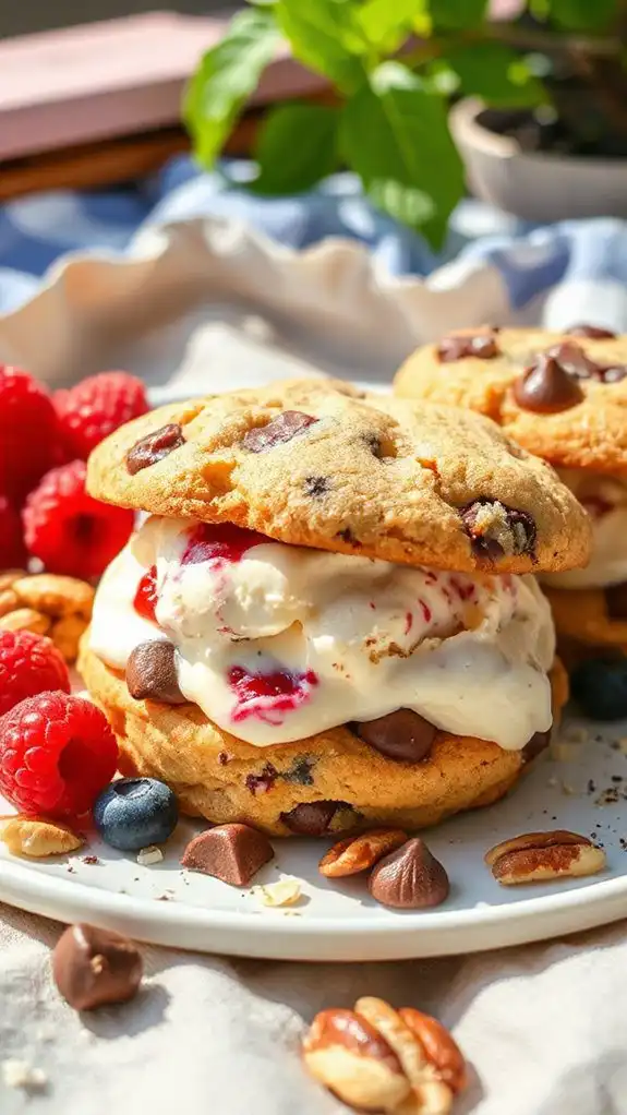 chocolate chip ice cream sandwiches chocolate chip ice cream sandwiches
