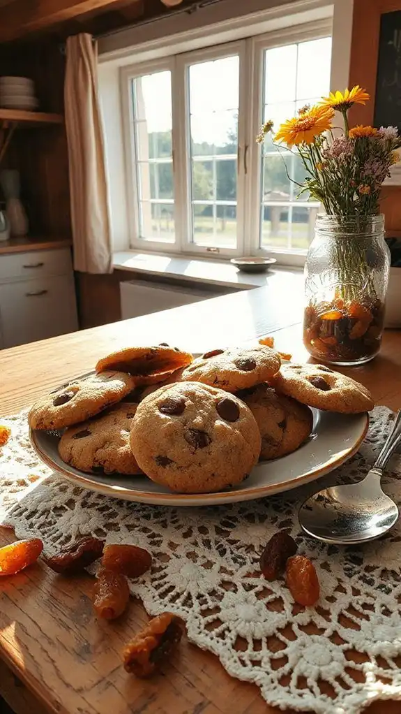 chocolate chip raisin cookies