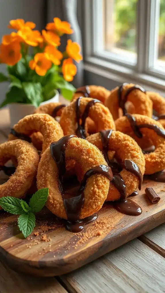 chocolate cinnamon swirl churros