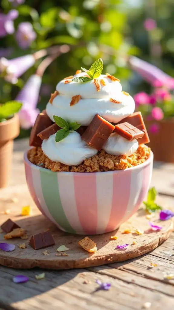 chocolate coated s mores dessert bowls chocolate coated s mores dessert bowls