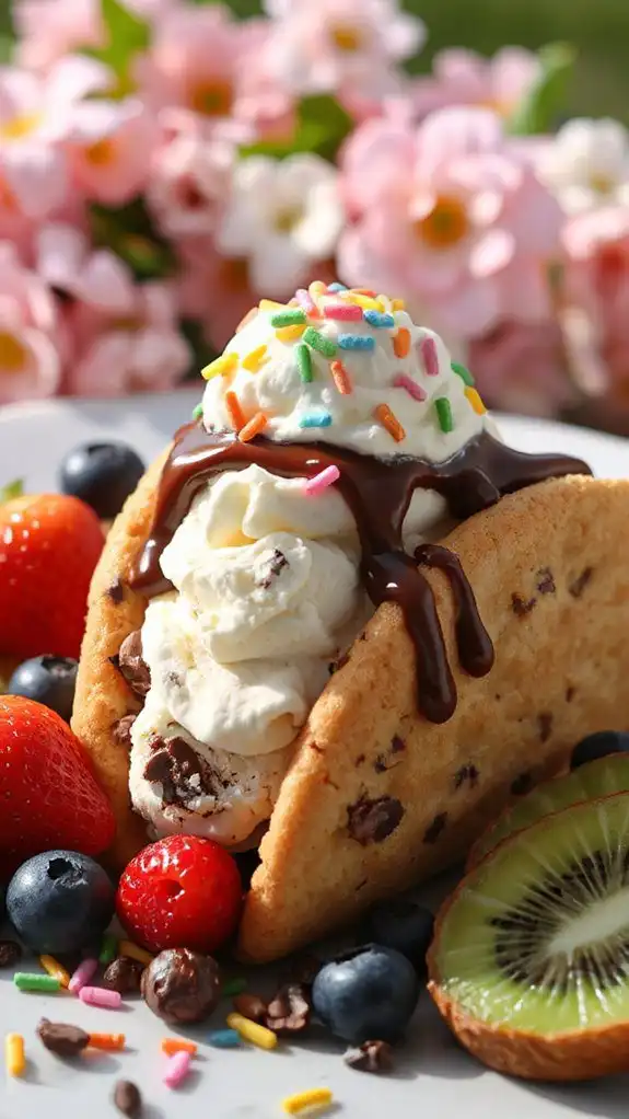 chocolate cookie taco delight