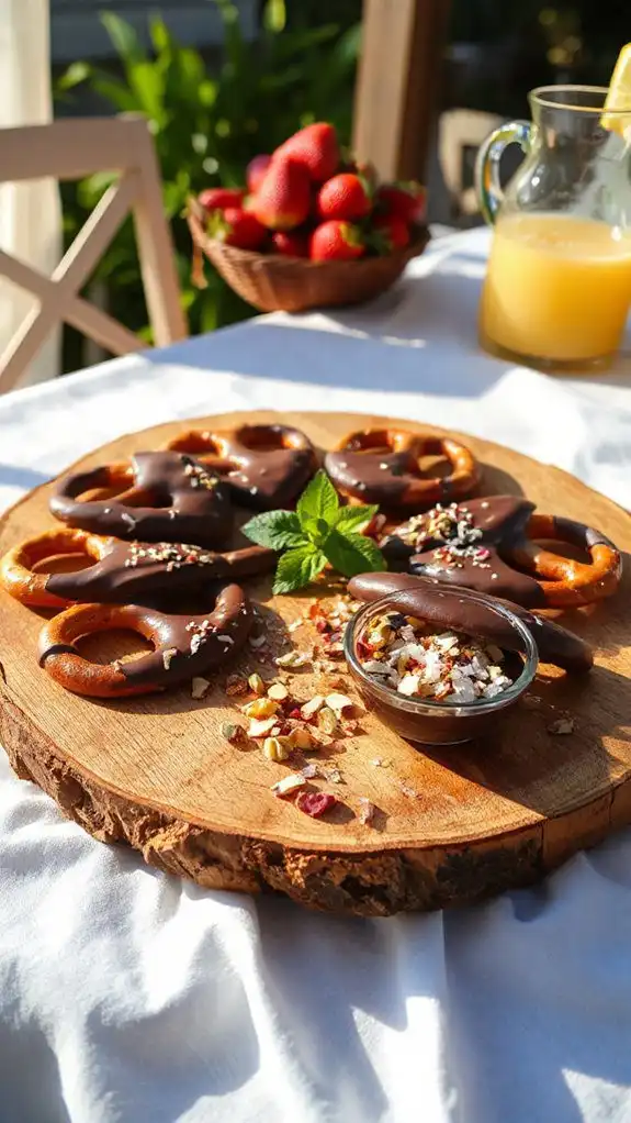 chocolate covered salty snacks