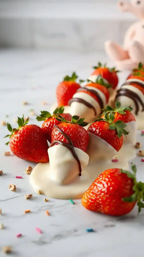chocolate covered strawberry treat chocolate covered strawberry treat