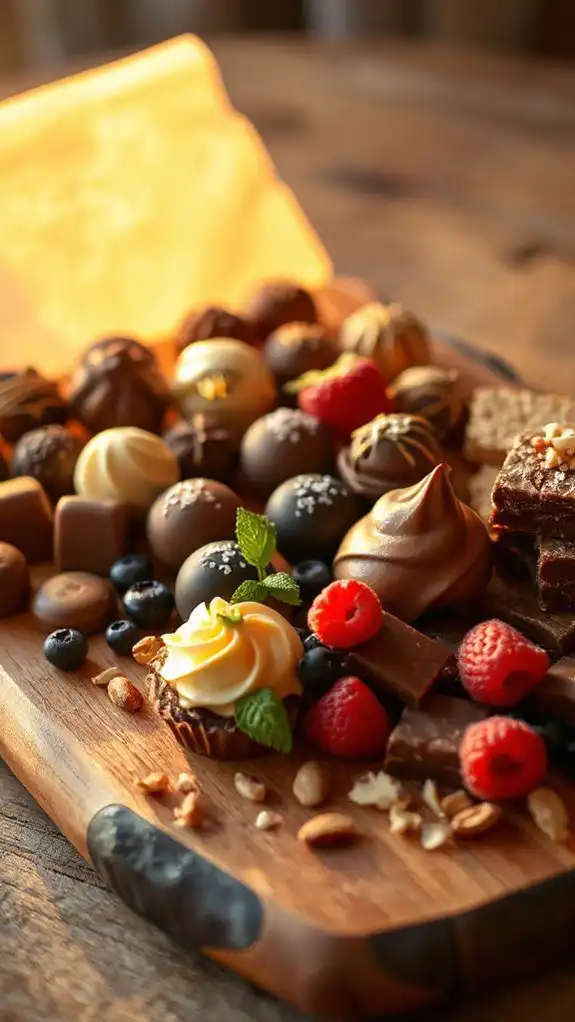chocolate dessert board creation