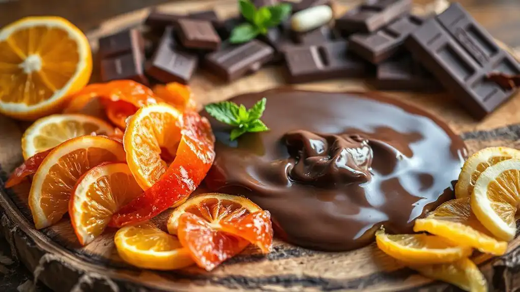 chocolate dipped citrus peel