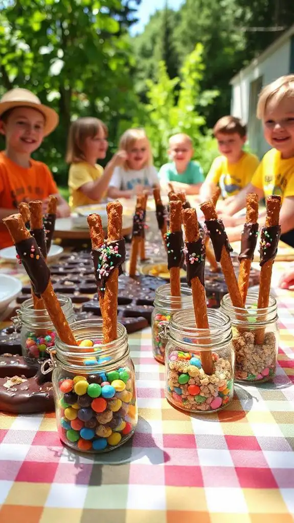 chocolate dipped pretzel rods chocolate dipped pretzel rods