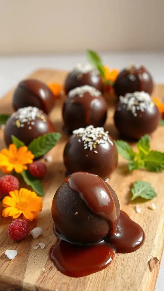 chocolate filled indian dessert treat