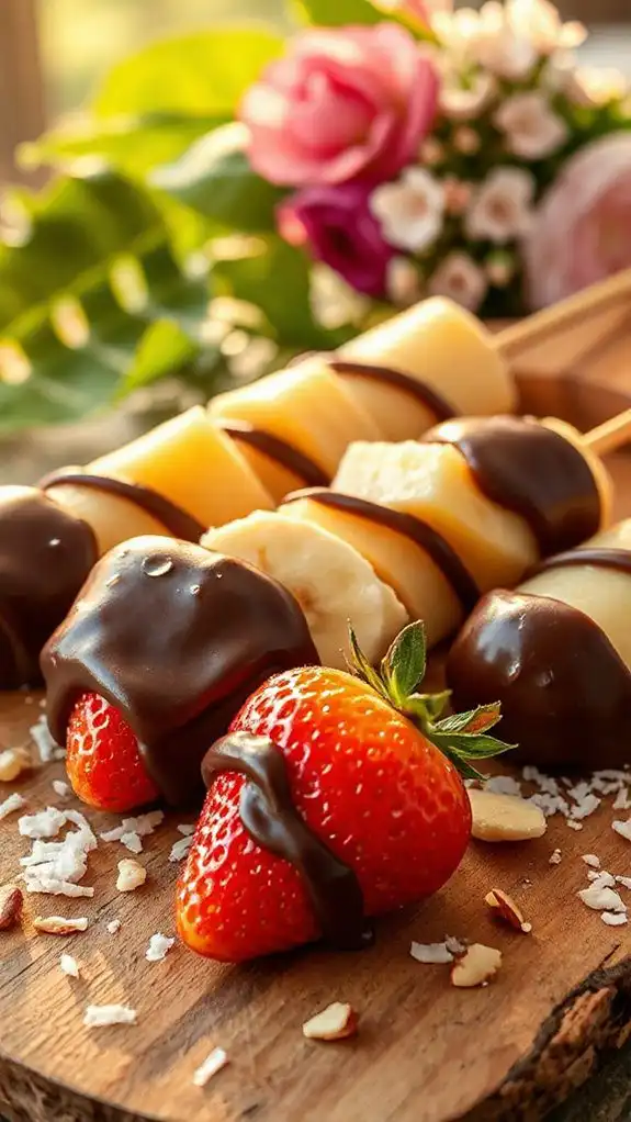 chocolate fruit skewers delight chocolate fruit skewers delight