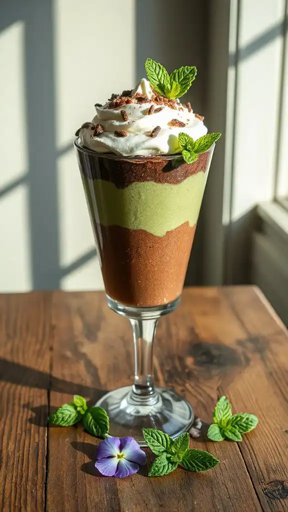 chocolate matcha dessert delight