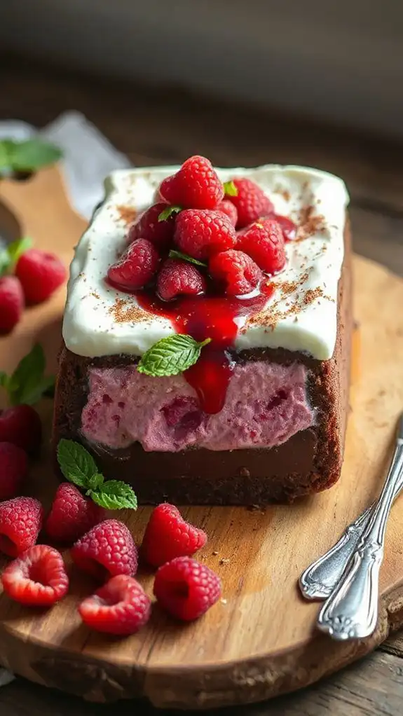 chocolate raspberry summer terrine