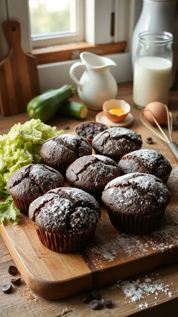 chocolate zucchini muffin recipe