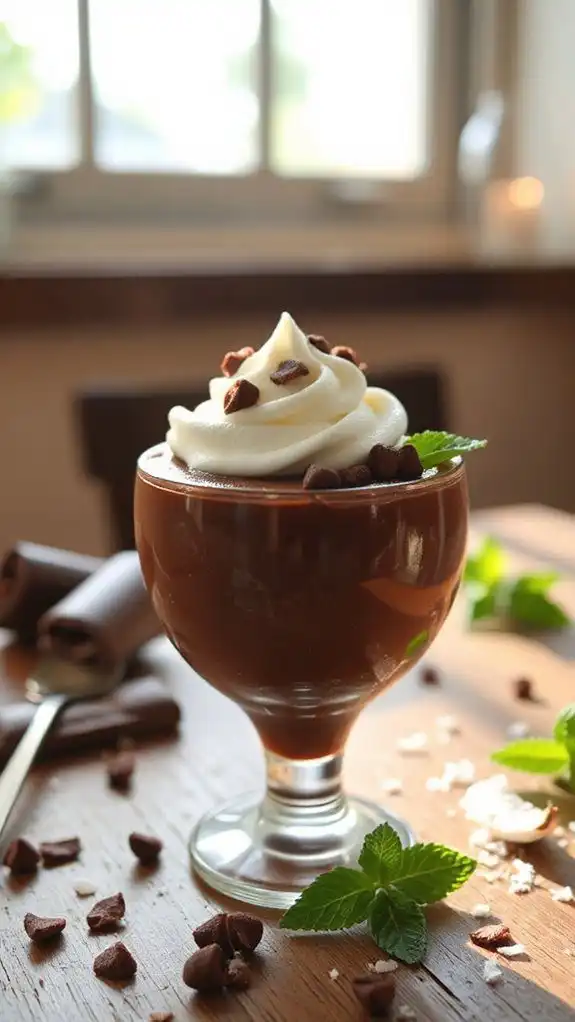 chocolatey cream with tapioca