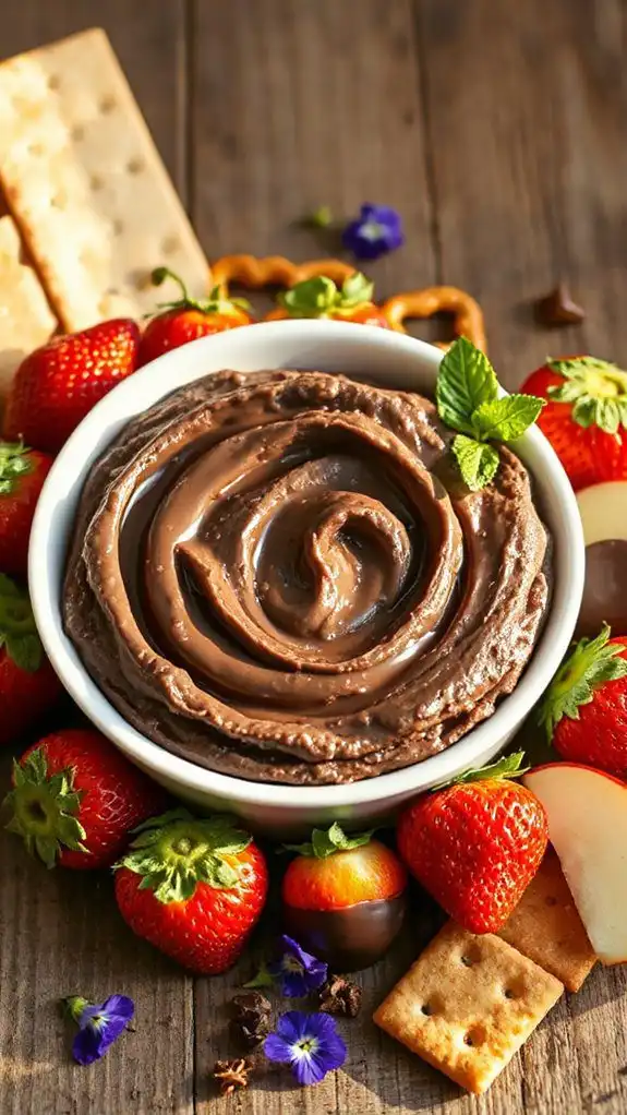 chocolatey sweet dessert dip