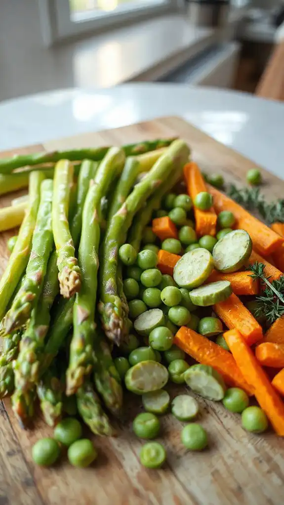 chop and add vegetables