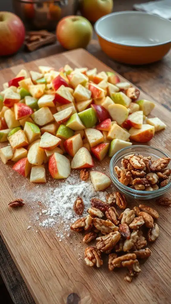 chopped apples balance flavors chopped apples balance flavors