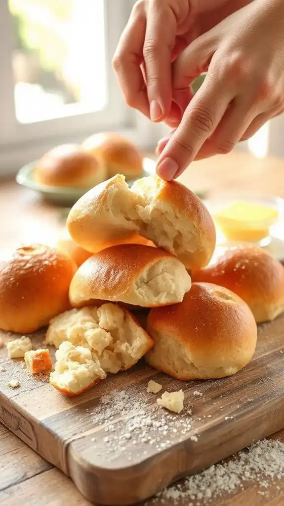chunk the bread pieces