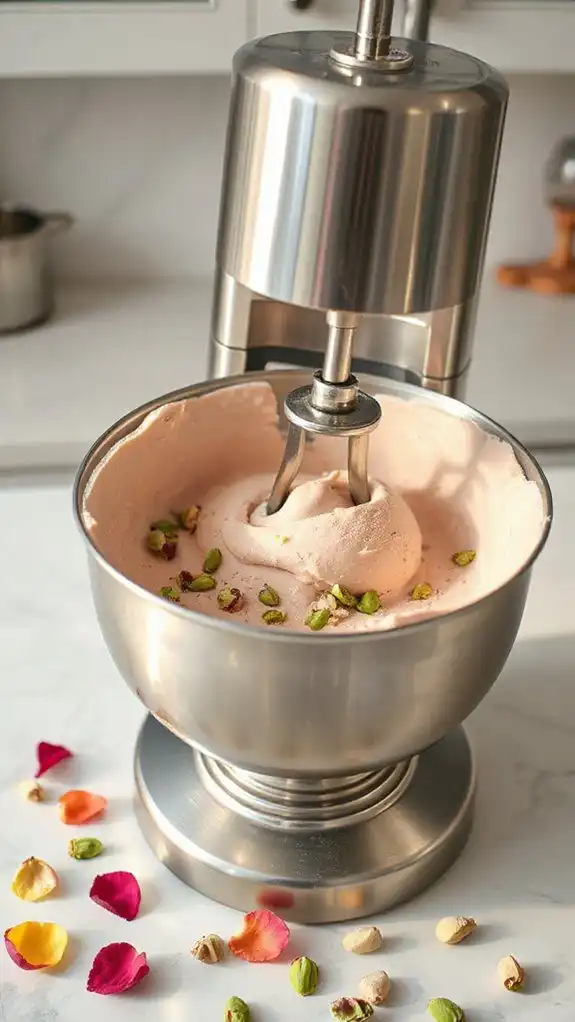 churn for velvety texture