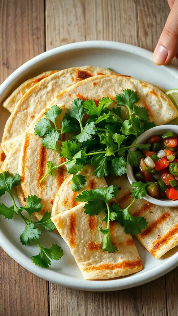 cilantro garnish for dish