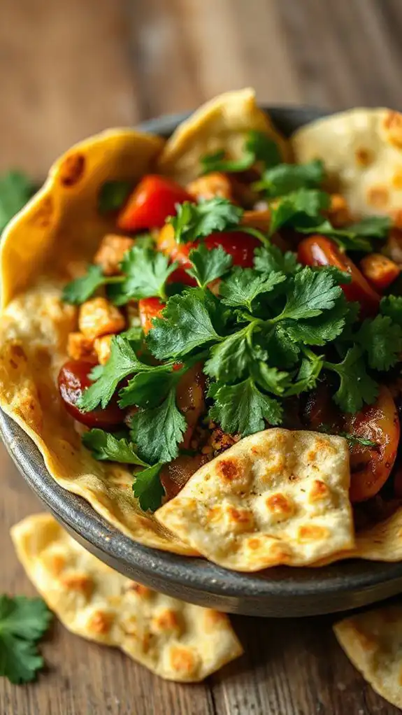 cilantro used as garnish