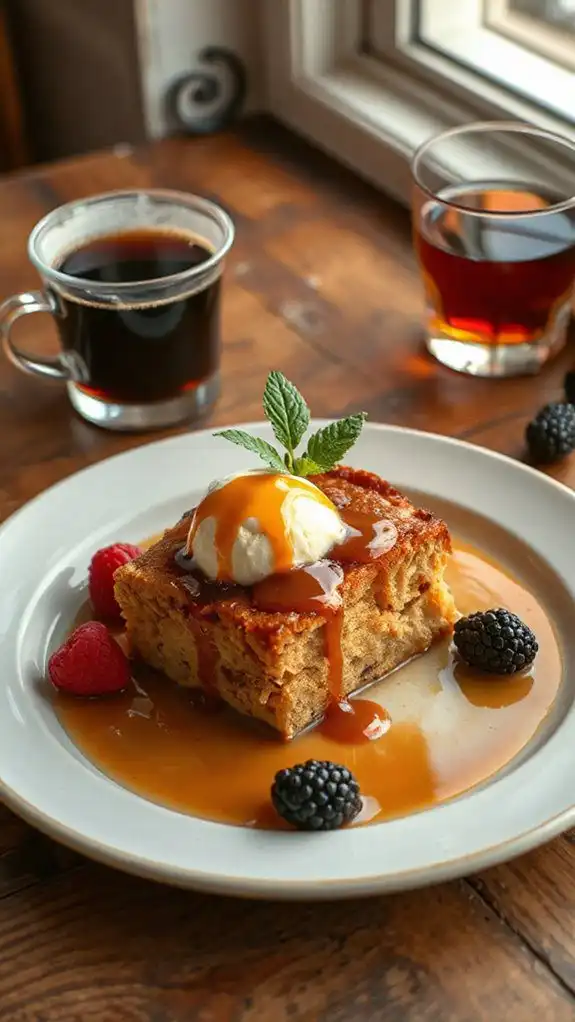 cinnamon bread pudding pairings