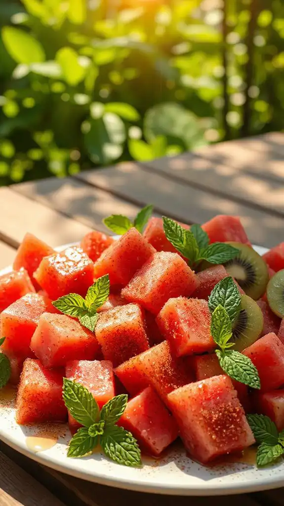 cinnamon infused watermelon salad delight