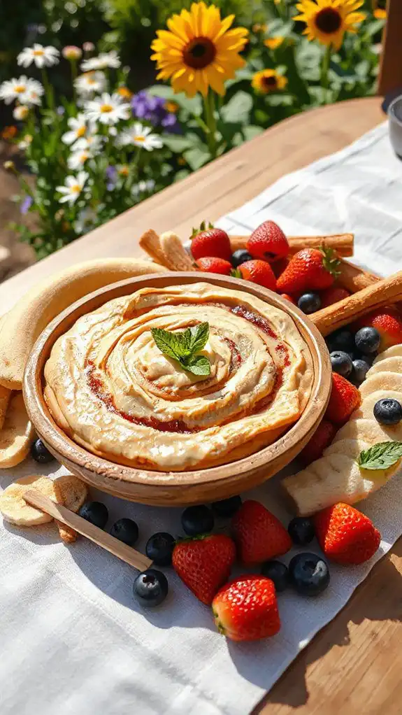cinnamon roll dessert dip