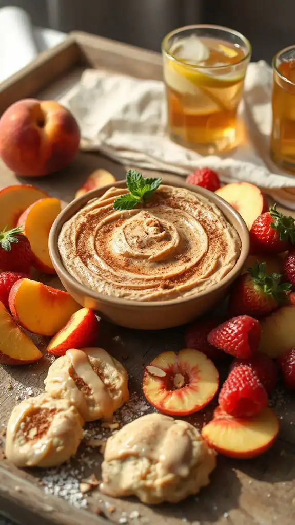 cinnamon roll dessert hummus