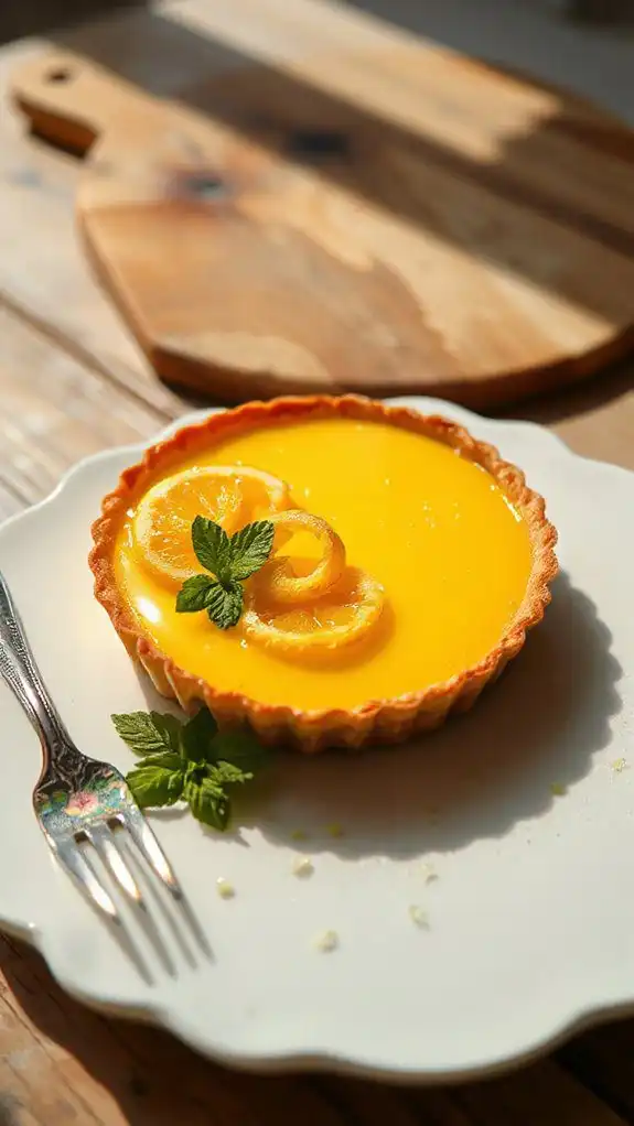 citrusy creamy buttery tart