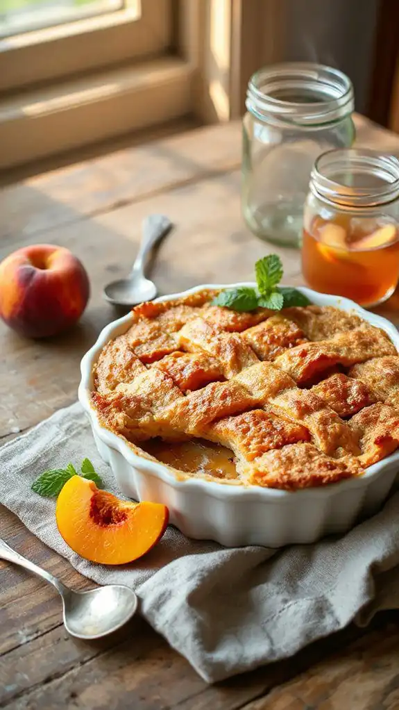 classic southern peach cobbler